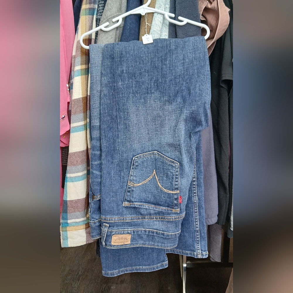 Levi's Blue Straight Leg Jeans Classic Fit